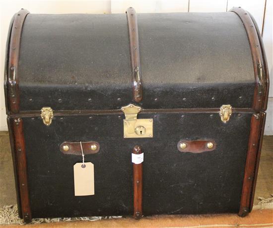 Dome top travel trunk 1920s original